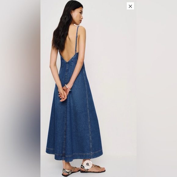 Reformation Sofi Denim Maxi Dress - NWT - Picture 3 of 7